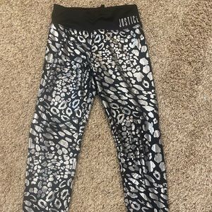 Justice leopard leggings